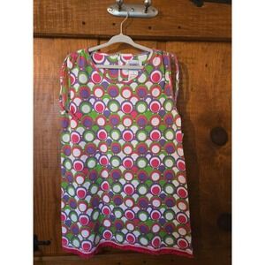 NICKNACKPATTYWACK Girls Bubble Print Fringe Dress Size 8 Retro Cotton Vintage